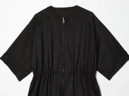 European and American style 2026 summer new women's round neck puffy hem short sleeved parka jacket