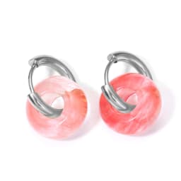 Natural Stone Earrings Pendant Women's Stainless Steel O-ring Earrings New Stone Earrings