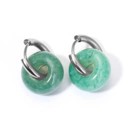 Natural Stone Earrings Pendant Women's Stainless Steel O-ring Earrings New Stone Earrings