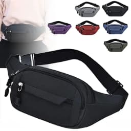 Men Waist Bag Women's Travel Phone Bag Fanny Pack Banana Bag Hip Pockets Large Phone Belt Bag Pouch Outdoor Sport Waist Bag