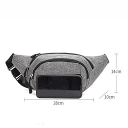 Men Waist Bag Women's Travel Phone Bag Fanny Pack Banana Bag Hip Pockets Large Phone Belt Bag Pouch Outdoor Sport Waist Bag