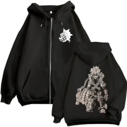 Anime My Hero Academia Katsuki Bakugo Zip Up Hoodies Men Women Fashion Harajuku Hoody Sweatshirt Fleece Loose Jackets Streetwear