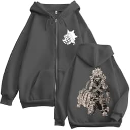 Anime My Hero Academia Katsuki Bakugo Zip Up Hoodies Men Women Fashion Harajuku Hoody Sweatshirt Fleece Loose Jackets Streetwear