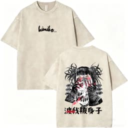 Washed Vintage Anime My Hero Academia Bakugou Katsuki Merch T Shirts Men Women Manga Casual Retro T-shirts Cosplay Streetwear