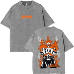 Washed Vintage Anime My Hero Academia Bakugou Katsuki Merch T Shirts Men Women Manga Casual Retro T-shirts Cosplay Streetwear