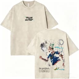 Washed Vintage Anime My Hero Academia Bakugou Katsuki Merch T Shirts Men Women Manga Casual Retro T-shirts Cosplay Streetwear