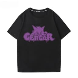 Anime Pokémon Gengar Printed T-shirt Men's and Women's T-shirt Men's Tops Harajuku Y2K T-shirt 2026 Summer New Tee Streetwear