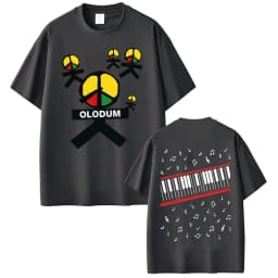 King of Pop Michael Jackson OLODUM Same Style T-shirt Men's Clothing Fashion Hip Hop Classic T-shirts Summer Tops Cotton T Shirt