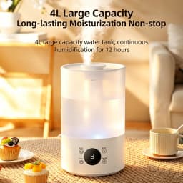 4L Large Capacity Air Humidifier with Remote Control Timer Plant Mist Aroma Diffuser for Home And Office Humidifier