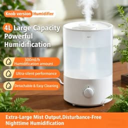 4L Large Capacity Air Humidifier with Remote Control Timer Plant Mist Aroma Diffuser for Home And Office Humidifier