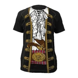 Funny Pirate Graphic T Shirts for Men Women Cosplay Short Sleeve Summer Breathable Crew Neck T-shirt Daily Street Unisex Tops