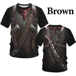 Funny Pirate Graphic T Shirts for Men Women Cosplay Short Sleeve Summer Breathable Crew Neck T-shirt Daily Street Unisex Tops