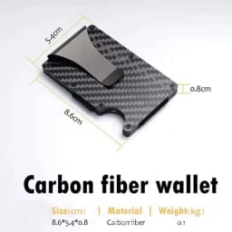 Aluminum Alloy Card Holder Ultra Thin RFID Blocking Metal Wallet Anti Theft Credit Card Clip Portable Business Storage Case