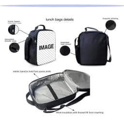 Hot Game FortniteS Child Insulated Large Capacity Bag for Boy and Girl Student Outdoor Picnic Resuable Thermal Cooler Lunch Box