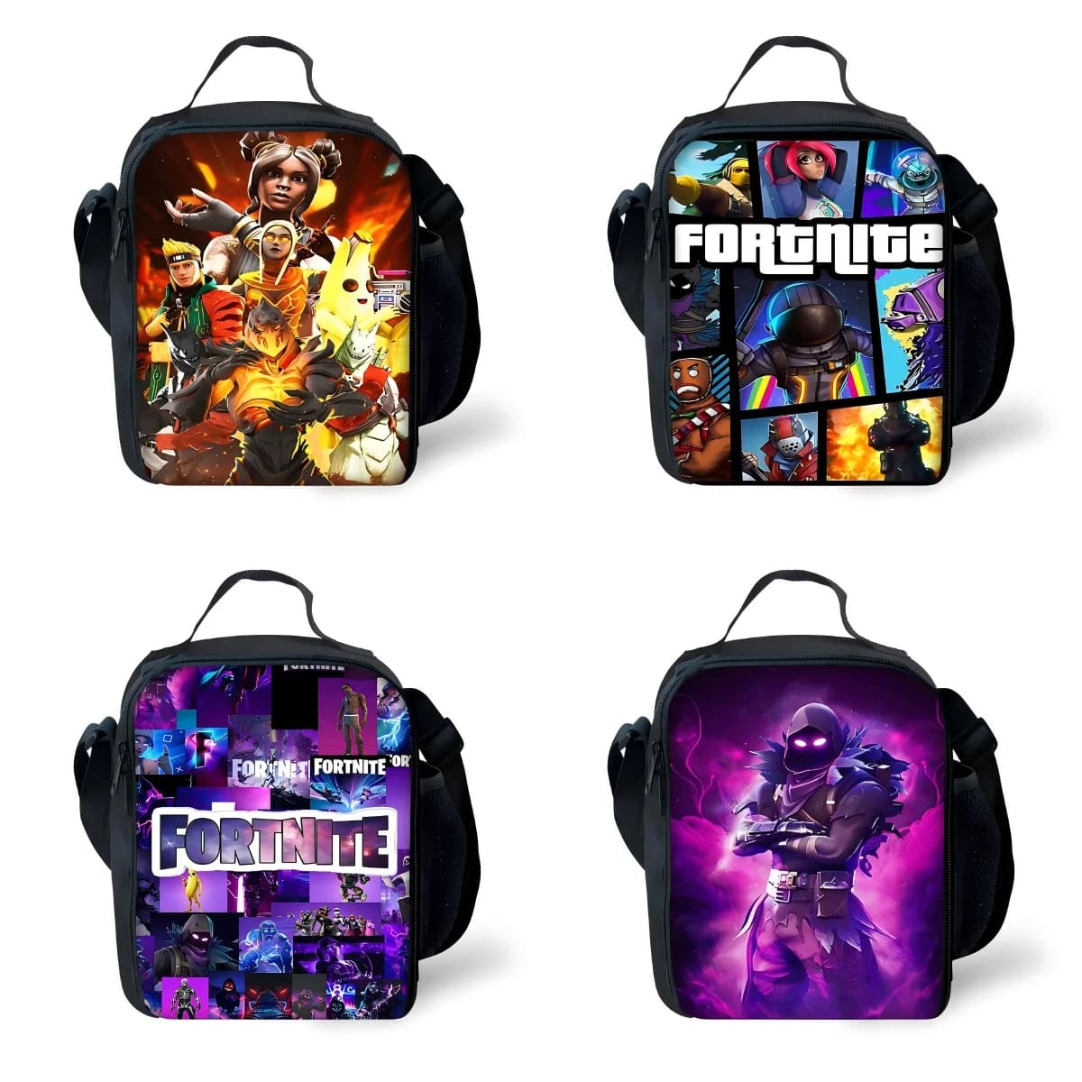 Hot Game FortniteS Child Insulated Large Capacity Bag for Boy and Girl Student Outdoor Picnic Resuable Thermal Cooler Lunch Box