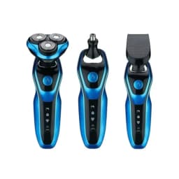 Portable 3 in 1 Electric Shaver Three Heads Rechargeable Men's Shaver Waterproof High Speed Sideburn Trimmer