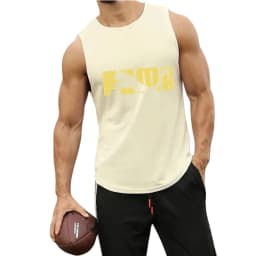 2026 New Men's Leopard Logo Tank Tops Casual Sleeveless Shirts Summer Workout Vest for Gym Running Sports Streetwear