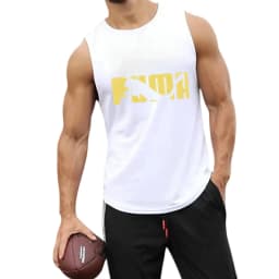 2026 New Men's Leopard Logo Tank Tops Casual Sleeveless Shirts Summer Workout Vest for Gym Running Sports Streetwear