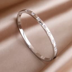 Stainless Steel Metal Crystal Star Flower Bangles&bracelets for Women Fashion Brand Jewelry Oil Eye Bangles Accessories