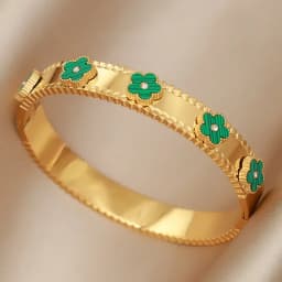 Stainless Steel Metal Crystal Star Flower Bangles&bracelets for Women Fashion Brand Jewelry Oil Eye Bangles Accessories