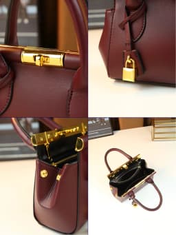 Retro classic lock design premium shell bag new women go out versatile handbag