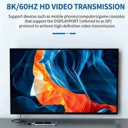 240W USB 5.0 Cable 8K 80Gbps For Thunderbolt 5 Fast Charging USB C to C Data Transfer Cable Support 8K Display for Laptop