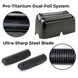 Replacement Foil and Cutter Fit for BaBylissPRO UV Double Foil Shavers - Replacement Head For use with UV Foil Shavers ONLY