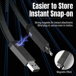 4 in 1 Multi Functional Magnetic Type-C Woven Charging Data Cable Lightning Durable fasting USB C Cord for i Phone HuaWei XiaoMi