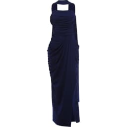 Weird Puss Folds Elegant Long Ribbon+Maxi Dress High Slit Chest Wrap Summer Fashion Skinny Vacation Banquet Summer Vestidos