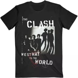 Streetwear Y2k The Clash Band T-shirt London Calling Guitarist's Guitar Case Rock Band Street Hip Hop Short-sleeved T-shirt