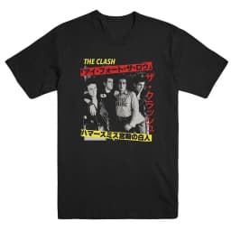 Streetwear Y2k The Clash Band T-shirt London Calling Guitarist's Guitar Case Rock Band Street Hip Hop Short-sleeved T-shirt