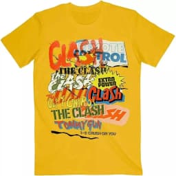 Streetwear Y2k The Clash Band T-shirt London Calling Guitarist's Guitar Case Rock Band Street Hip Hop Short-sleeved T-shirt