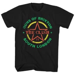 Streetwear Y2k The Clash Band T-shirt London Calling Guitarist's Guitar Case Rock Band Street Hip Hop Short-sleeved T-shirt