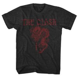Streetwear Y2k The Clash Band T-shirt London Calling Guitarist's Guitar Case Rock Band Street Hip Hop Short-sleeved T-shirt