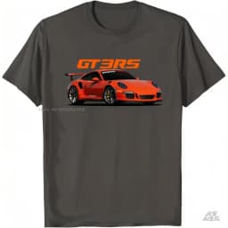 Classic Car Retro Vintage T-Shirt Gt3 Rs Silhouette Summer  Men Casual Fashion Tees Streetwear Top