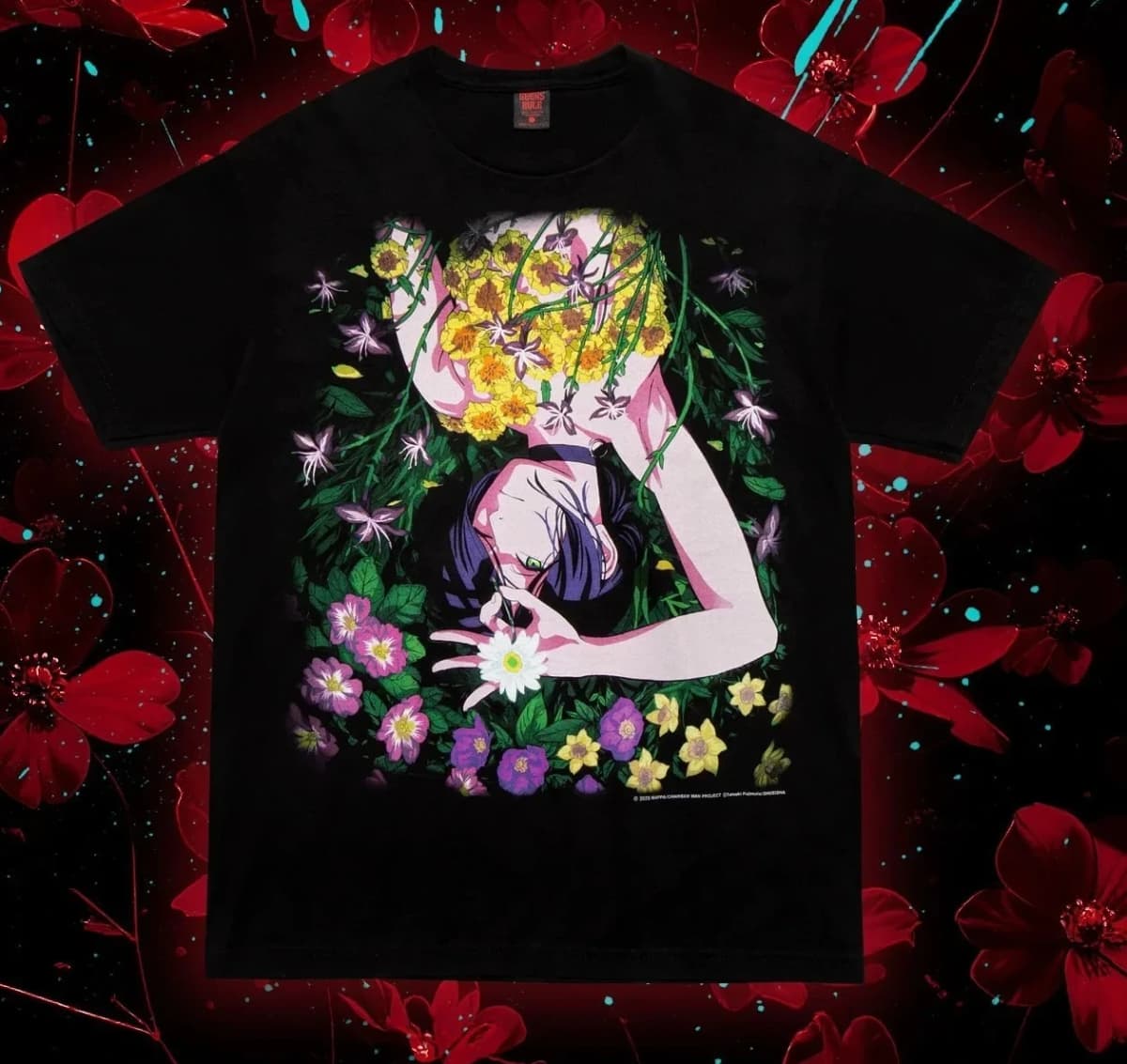 Chainsaw Man Anime Reze Denji Graphic Printed T-shirt Men's and Women's T-shirt Men's Top Sports T-shirt 2026 Summer New Tee