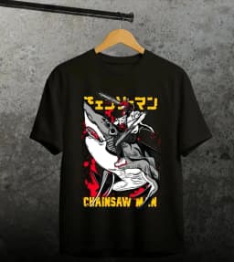 Chainsaw Man Anime Reze Denji Graphic Printed T-shirt Men's and Women's T-shirt Men's Top Sports T-shirt 2026 Summer New Tee