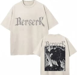 Washed Anime Berserk Guts Classic T-Shirts Manga Gatsu Griffith Zodd Trend T-shirt Men Women Oversized Cotton Casual Tee Shirt