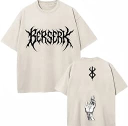 Washed Anime Berserk Guts Classic T-Shirts Manga Gatsu Griffith Zodd Trend T-shirt Men Women Oversized Cotton Casual Tee Shirt