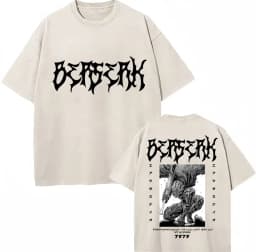 Washed Anime Berserk Guts Classic T-Shirts Manga Gatsu Griffith Zodd Trend T-shirt Men Women Oversized Cotton Casual Tee Shirt
