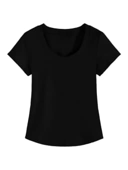 2026 Summer High Quality Slim Fit V-Neck Women T Shirt Sexy Slim Versatile Short Sleeves Tees Trend Solid Clothing Y2k Tops