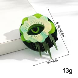 Creative Acrylic Eyes Lighting Geometric Brooch Pins Unique Cartoon Splicing Badge Brooches Women Jewelry Gifts