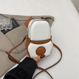 Cute 3D Dog Crossbody Bag Women Cartoon Animal Shaped Shoulder Bag Mini PU Leather Purse for Girls Daily Casual Use