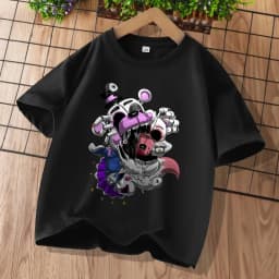 New Five Nights At Freddys Kids T-shirts FNAF Cartoon Graphic T-shirt Children Casual Sports Tops Short Sleeves Kids Clothing