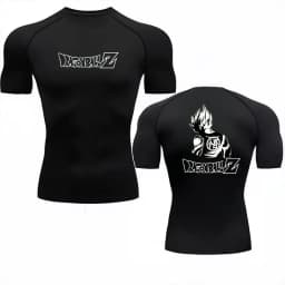 Bandai Dragon Ball Z Men T-shirt Goku Print Compression Fitness Gym Quick Dry Sport T Shirt Comfortable Breathable Streetwear