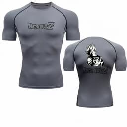 Bandai Dragon Ball Z Men T-shirt Goku Print Compression Fitness Gym Quick Dry Sport T Shirt Comfortable Breathable Streetwear