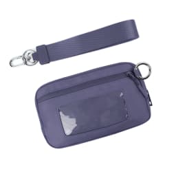 DOYOGI Wristlet Wallets for Women Nylon Quilted Wallet with 3 Zippers, Travel Credit Card Holder Cell Phone Organizer, Coin Purs