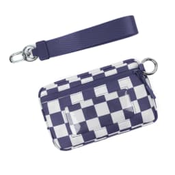 DOYOGI Wristlet Wallets for Women Nylon Quilted Wallet with 3 Zippers, Travel Credit Card Holder Cell Phone Organizer, Coin Purs