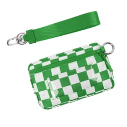 DOYOGI Wristlet Wallets for Women Nylon Quilted Wallet with 3 Zippers, Travel Credit Card Holder Cell Phone Organizer, Coin Purs