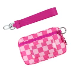 DOYOGI Wristlet Wallets for Women Nylon Quilted Wallet with 3 Zippers, Travel Credit Card Holder Cell Phone Organizer, Coin Purs